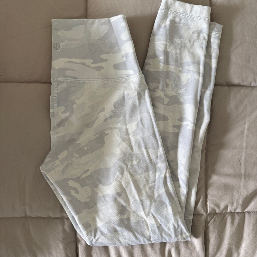 lululemon athletica White Camo Leggings